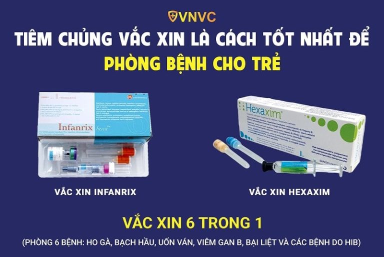 Lịch tiêm và giá tiền Vắc xin 6 trong 1 hết bao nhiêu