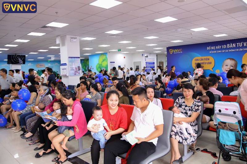 khu vực chờ tiêm chủng vnvc thanh hóa