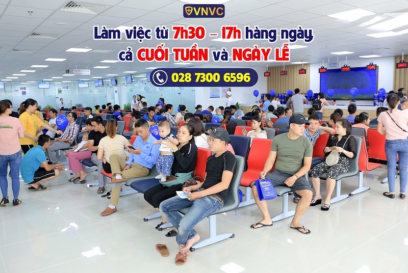 VNVC làm việc tất cả các ngày trong tuần