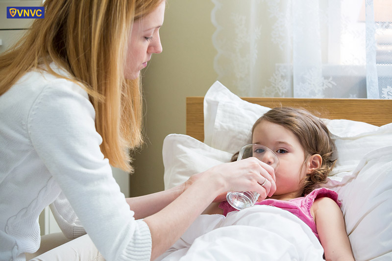 chăm sóc trẻ bị cúm a
