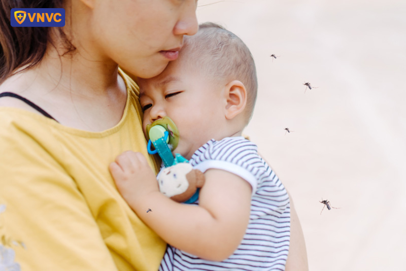 trẻ bị sốt xuất huyết