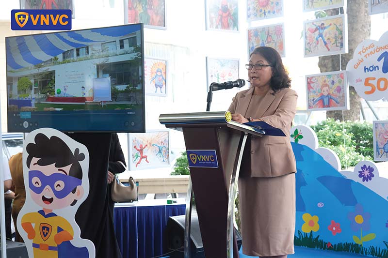 Phát động Cuộc thi Em vẽ dũng sĩ tiêm ngừa cùng VNVC