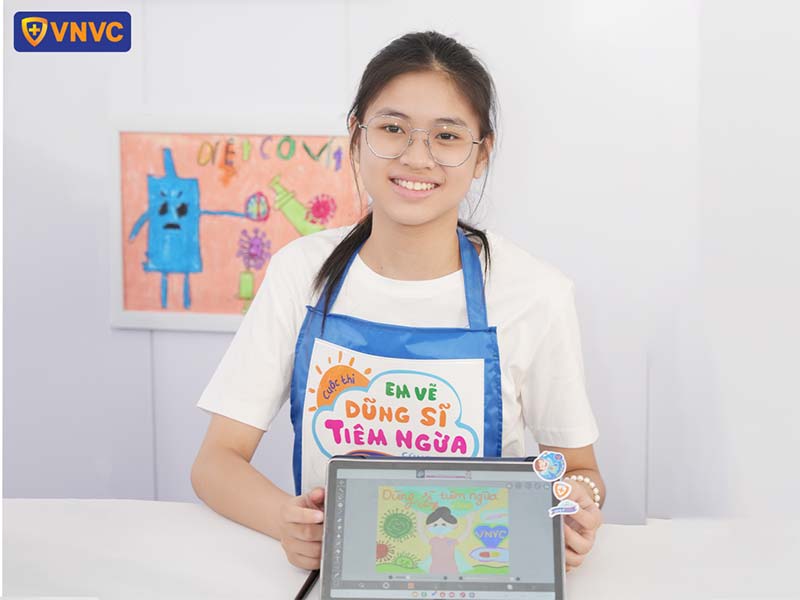 Phát động Cuộc thi Em vẽ dũng sĩ tiêm ngừa cùng VNVC