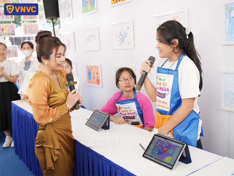 Phát động Cuộc thi Em vẽ dũng sĩ tiêm ngừa cùng VNVC