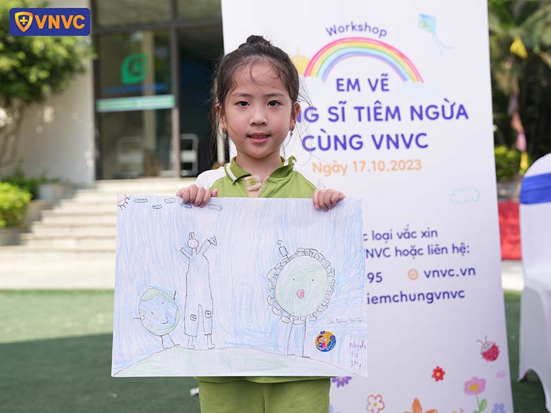 chương trình bé vẽ dũng sĩ tiêm ngừa