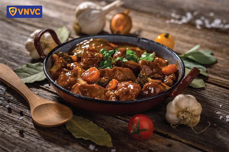 thức ăn có vị mặn cao