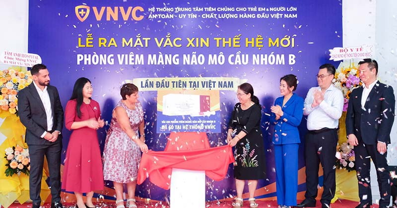 lễ ra mắt vắc xin phòng não mô cầu nhóm b