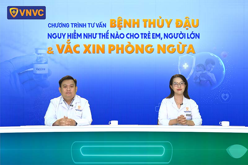 chương trình tư vấn trực tuyến thủy đậu và vắc xin phòng ngừa