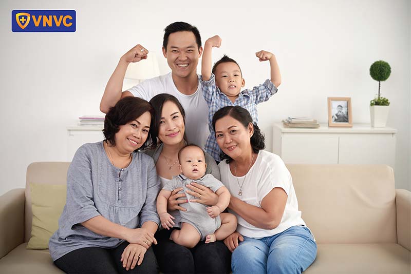 gia đình có sức đề kháng mạnh