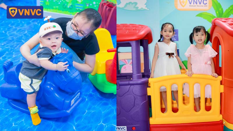 khu vui chơi cho bé tại vnvc
