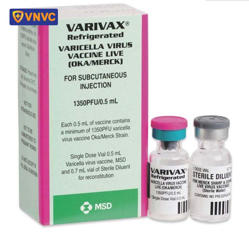 vắc xin thuỷ đậu varivax