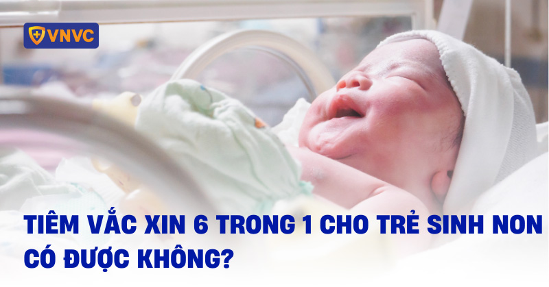 tiêm vắc xin 6 trong 1 cho trẻ sinh non