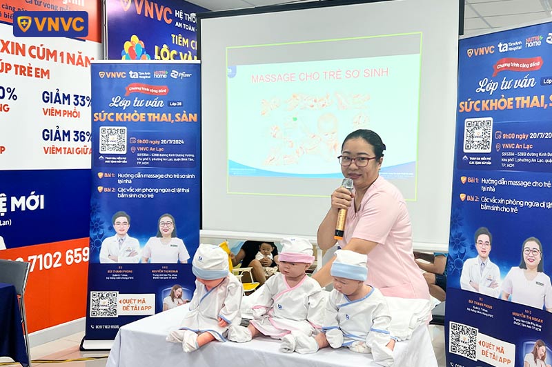 tư vấn massage cho bé