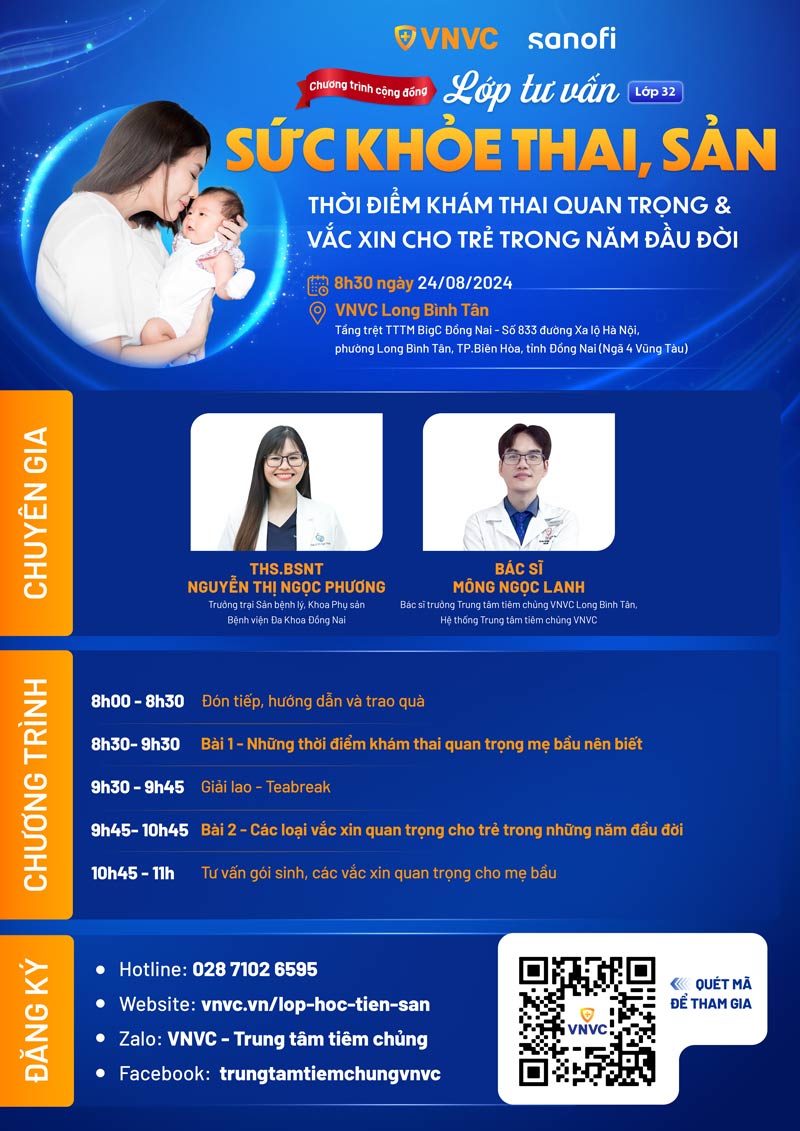 agenda lớp tư vấn sức khỏe thai sản số 32
