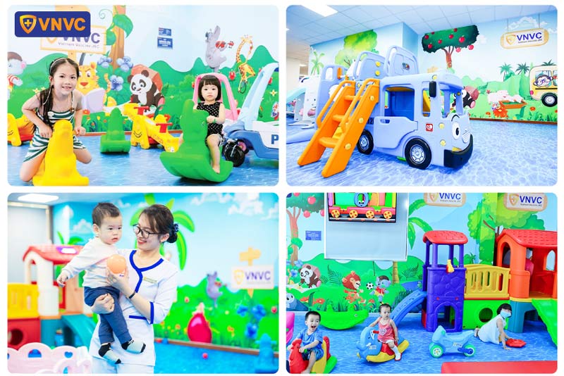 khu vui chơi cho trẻ sau tiêm chủng
