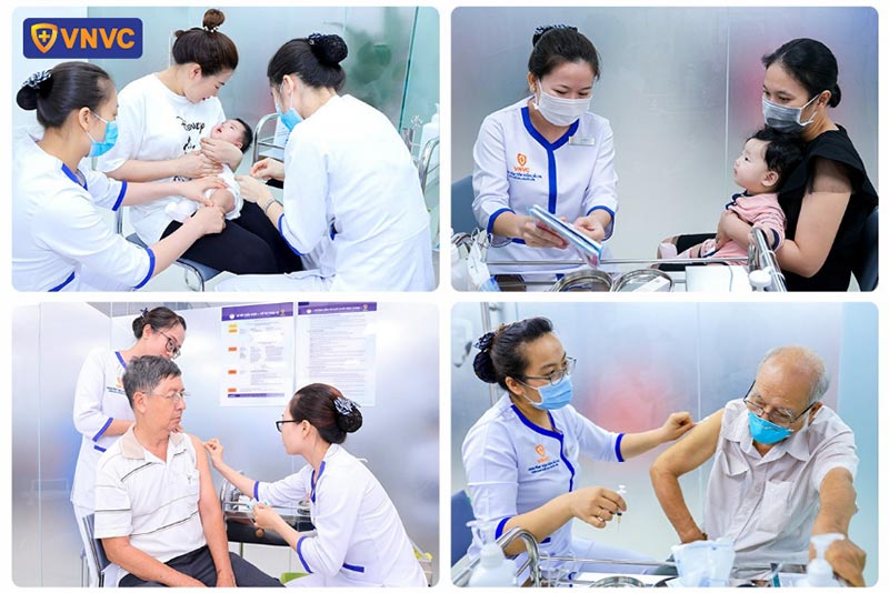 vnvc tiêm ngừa cho người lớn và trẻ em