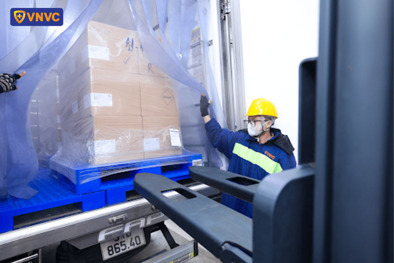 đưa vắc xin sốt xuất huyết vào kho lạnh