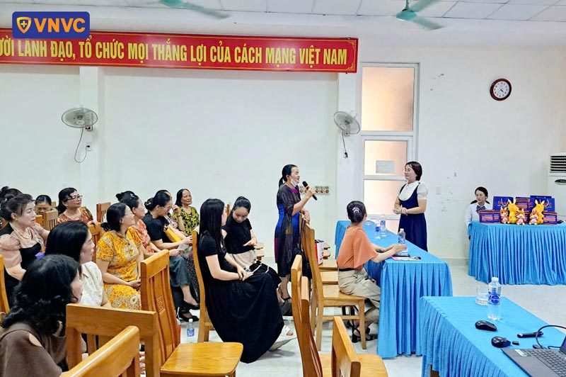 lớp học tiền sản tổ chức tại VNVC Đồng Hới