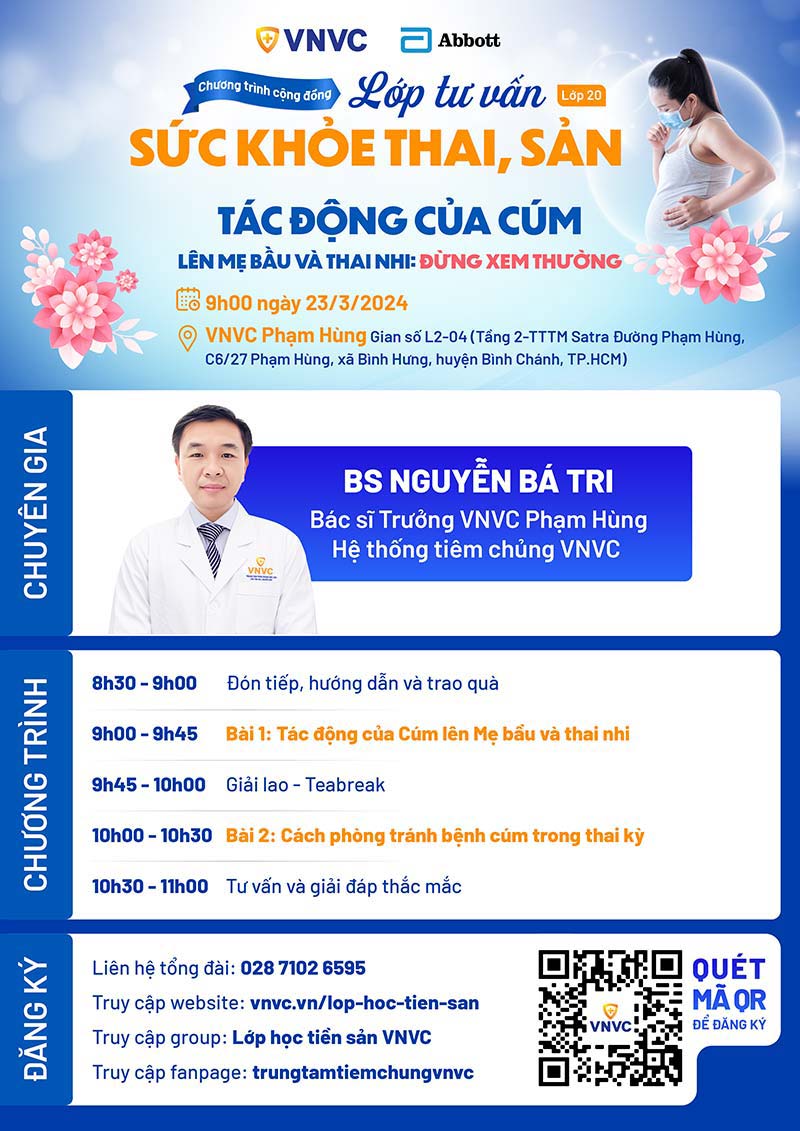 Agenda lớp học tiền sản số 20
