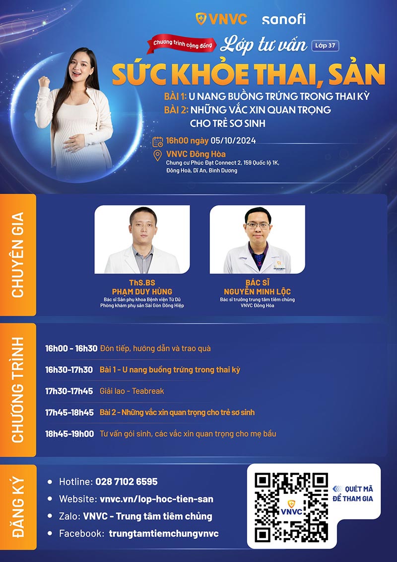 agenda lớp học tiền sản số 37