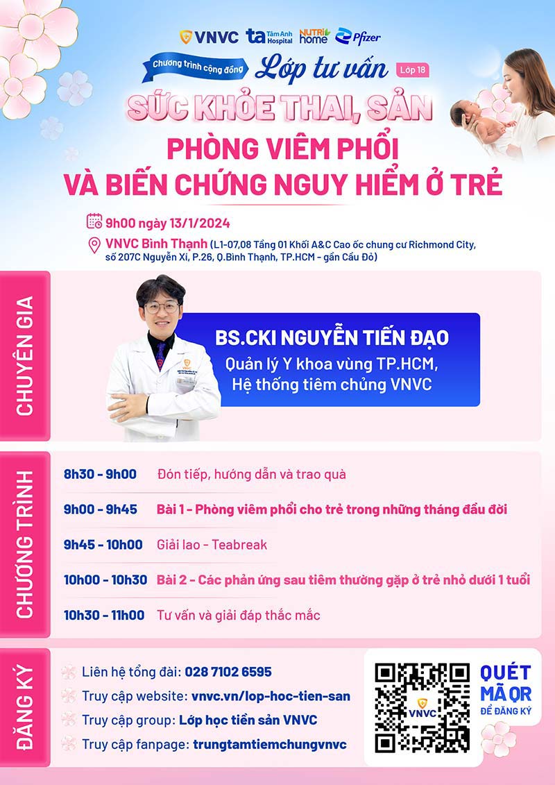chương trình lớp học tiền sản 18