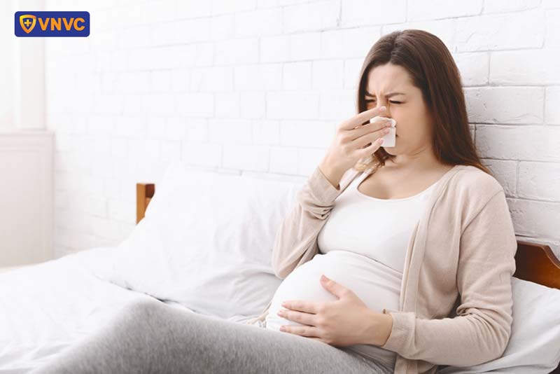 mang thai bị bệnh hô hấp