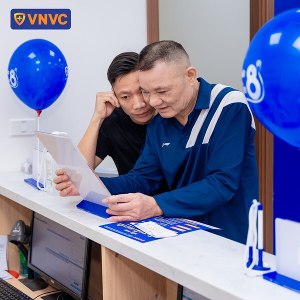 ảnh khai trương tại trung tâm tiêm chủng vnvc thạch thất