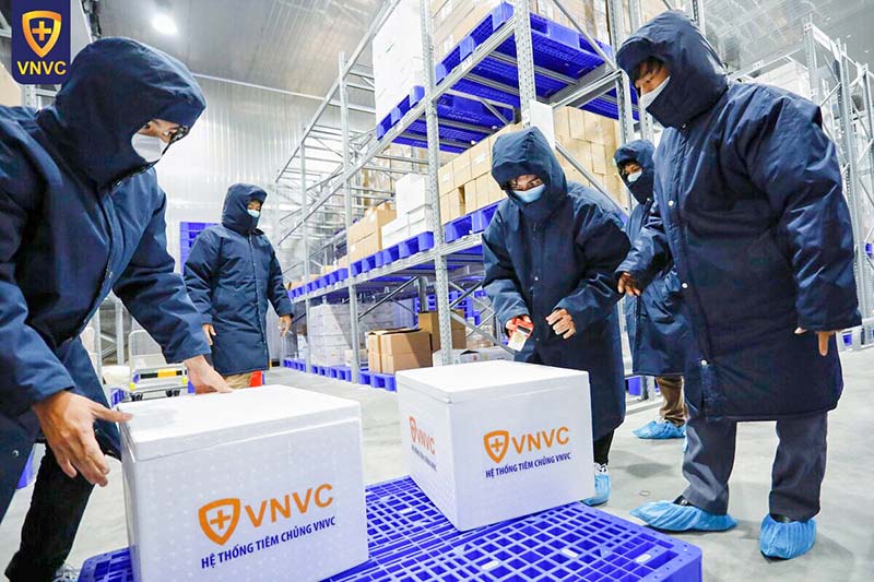 buổi diễn tập vận chuyển vắc xin covid 19