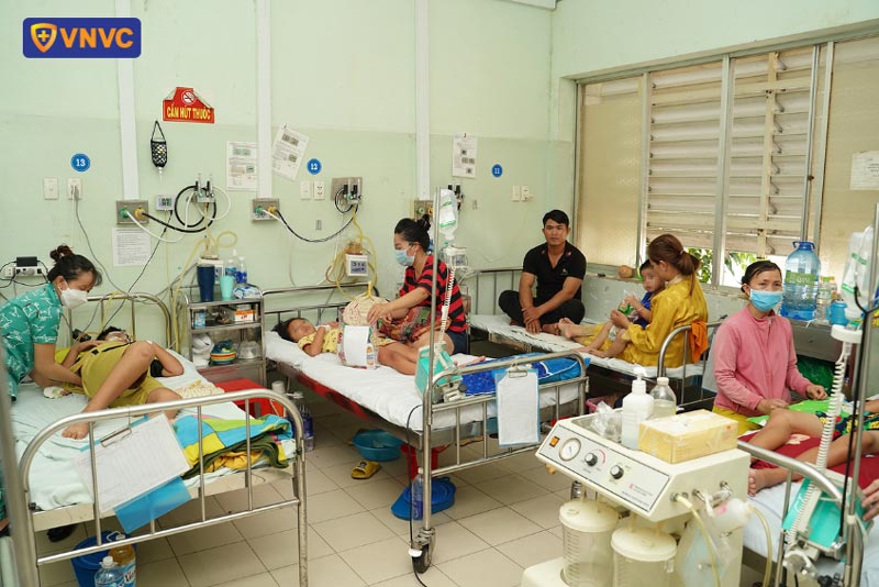 các ca sốt xuất huyết nhập viện