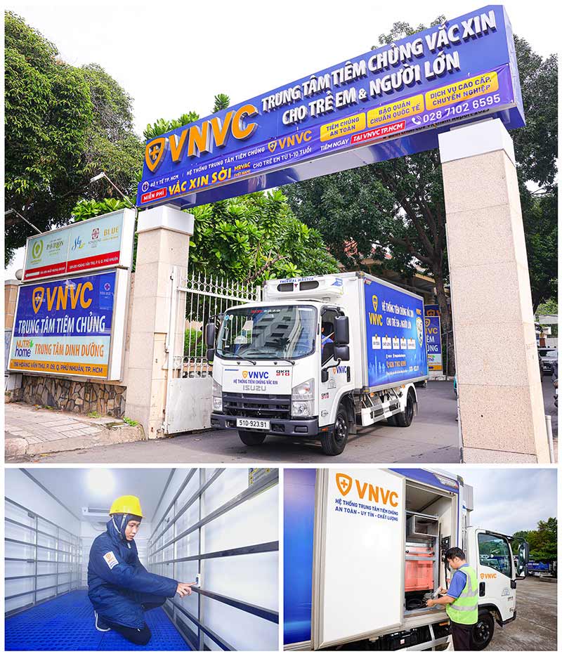 hệ thống xe lạnh vận chuyển vắc xin vnvc