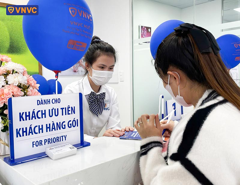 quầy khách hàng ưu tiên và khách hàng gói