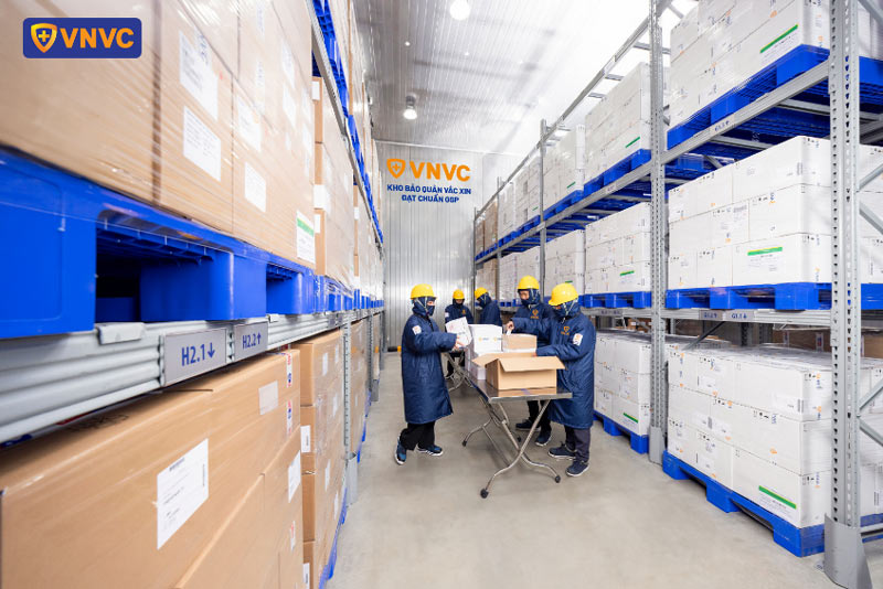 hệ thống kho lạnh đạt chuẩn gsp vnvc