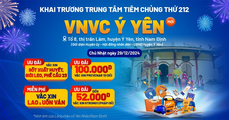 khai trương vnvc ý yên