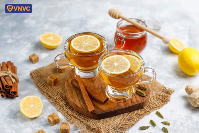 nước chanh pha mật ong