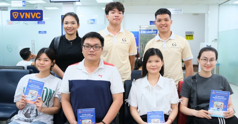 khách hàng check in ở vnvc