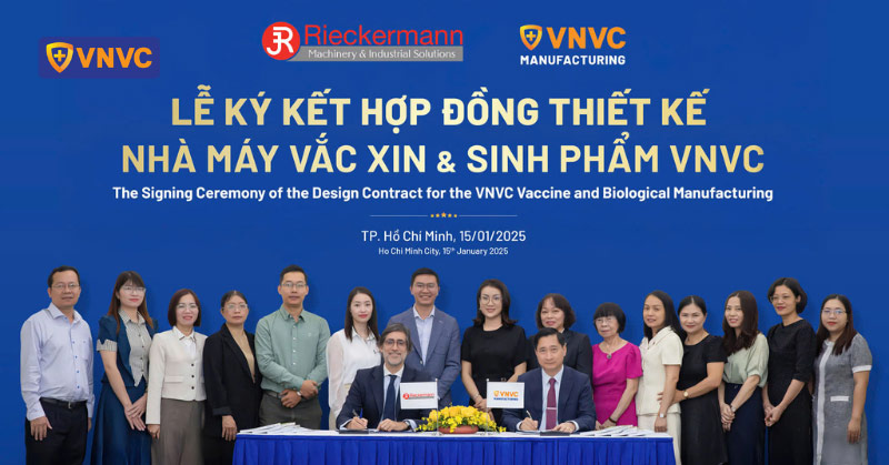 lễ ký kết hợp tác thiết kế nhà máy vắc xin vnvc
