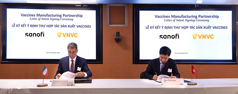 vnvc ký kết ý định hợp tác với sanofi