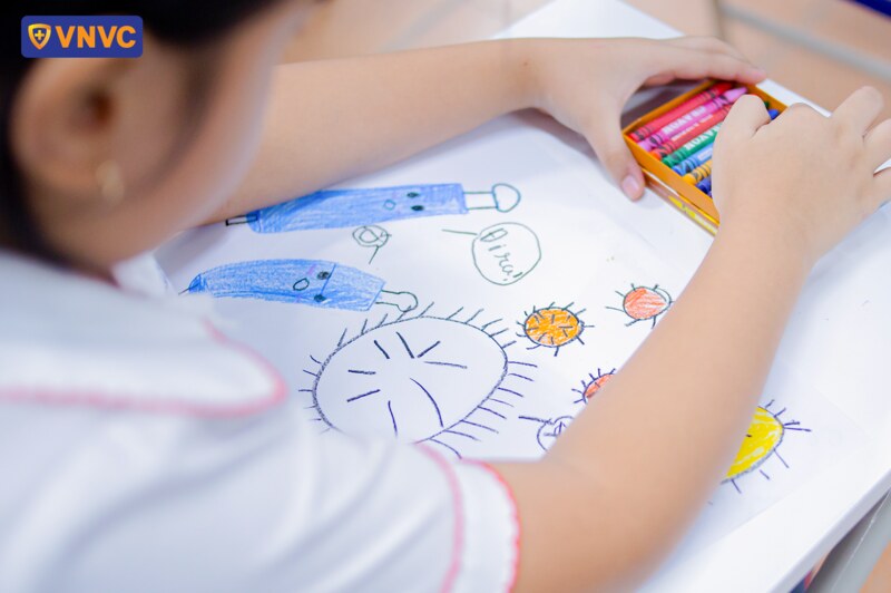 draw vaccination heroes