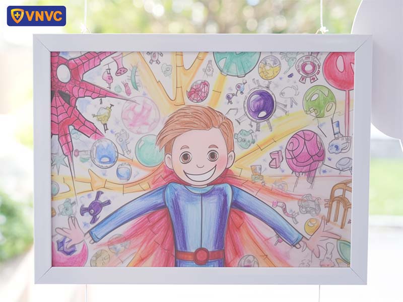 i draw vaccination heroes in vietnam