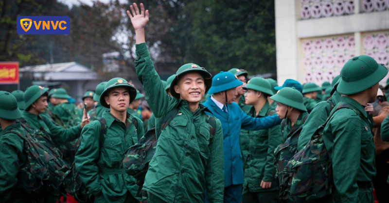 những người lính mới nhập ngũ
