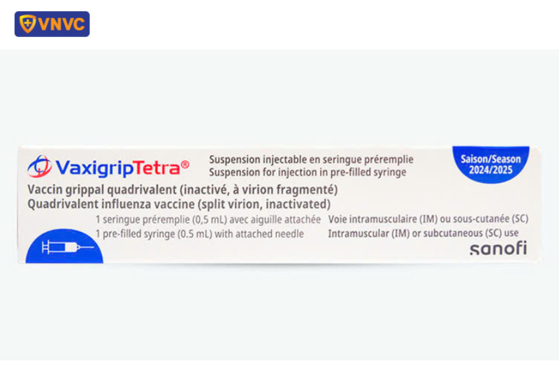 vắc xin vaxigrip tetra