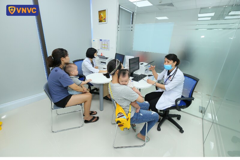 hình ảnh tại trung tâm tiêm chủng vnvc mỹ đình