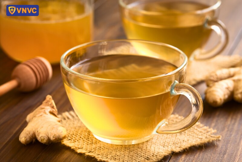trà gừng giúp giảm cảm cúm tại nhà