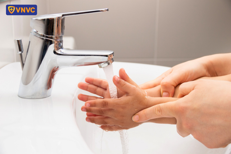 vệ sinh tay phòng bệnh tay chân miệng