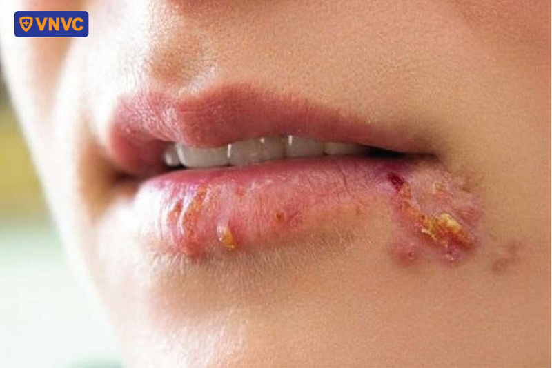 hình ảnh zona thần kinh ở miệng