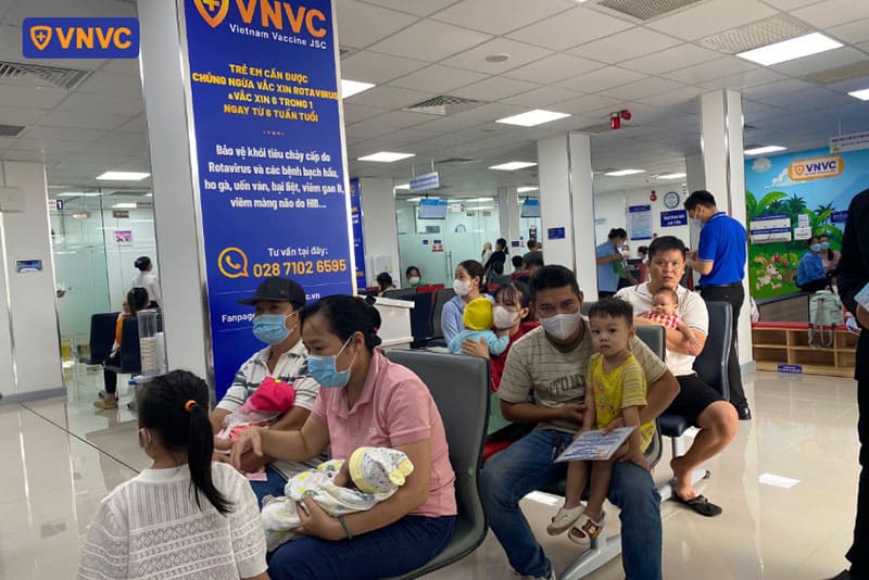 khu vực chờ của vnvc trảng bom