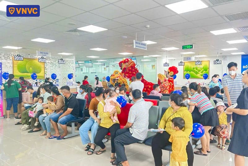 khu vực chờ tại vnvc cần giuộc