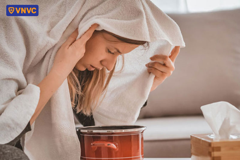 lá xông giải cảm cúm hỗ trợ thuyên giảm các triệu chứng khó chịu