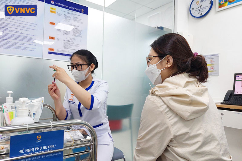 quá trình tiêm tại vnvc gò vấp