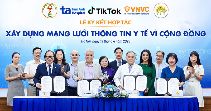 tâm anh vnvc tiktok ký kết hợp tác